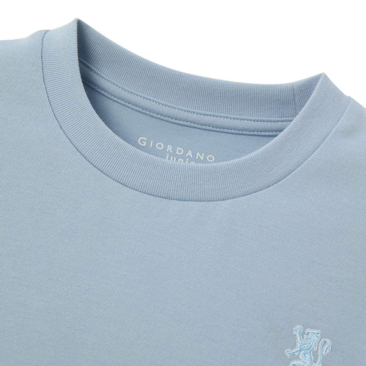 Kids' Comfort Fit Interlock Crew Neck Embroidered Tee 4 Y - Shop Giordano