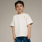 Kids' Comfort Fit Interlock Crew Neck Embroidered Tee 4 Y - Shop Giordano