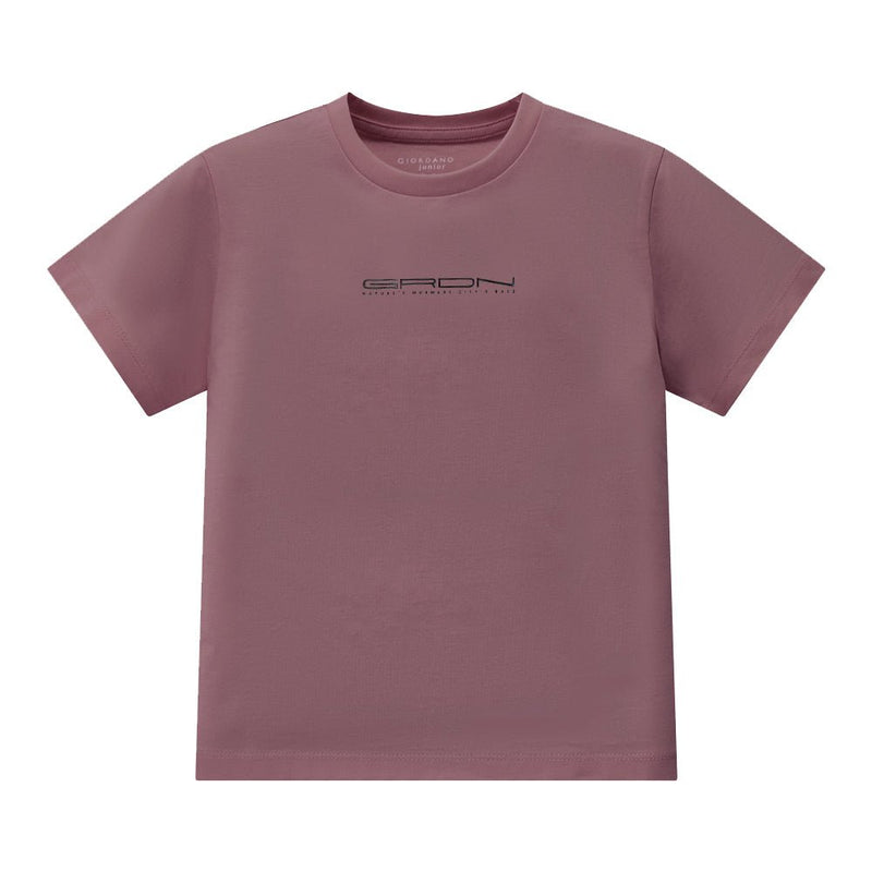 Giordano Kid's Comfort Fit Printed Crew Neck Cotton Tee - Premium Print Tee
