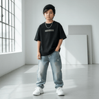 Kid's Comfort Fit Printed Crew Neck Cotton Tee 4 Y - Shop Giordano