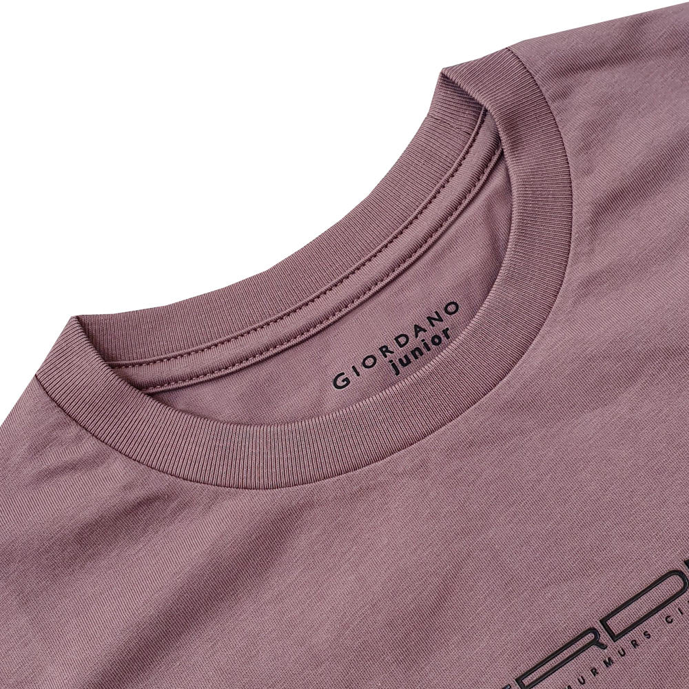 Giordano Kid's Comfort Fit Printed Crew Neck Cotton Tee - Premium Print Tee