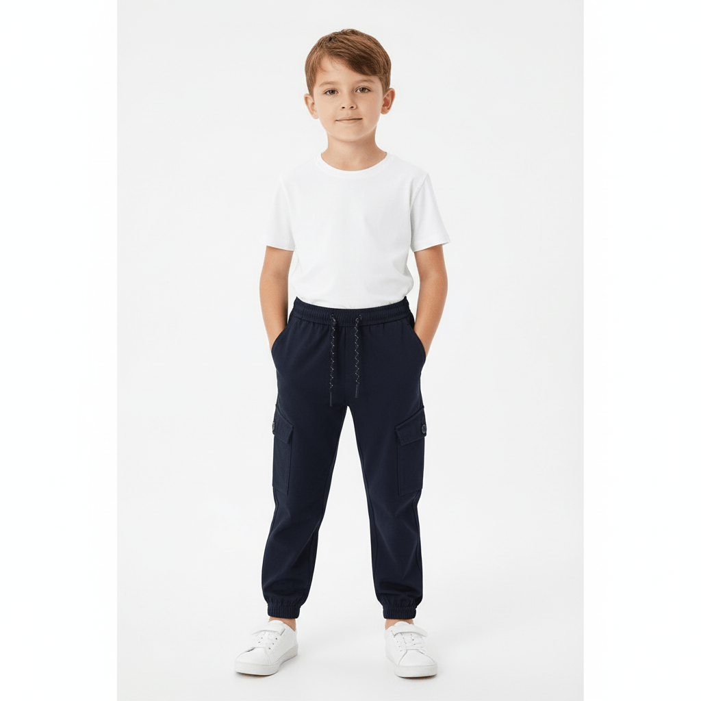 Kid's Comfort Stretch Twill Mid - Rise Jogger Pants 4 Y - Shop Giordano