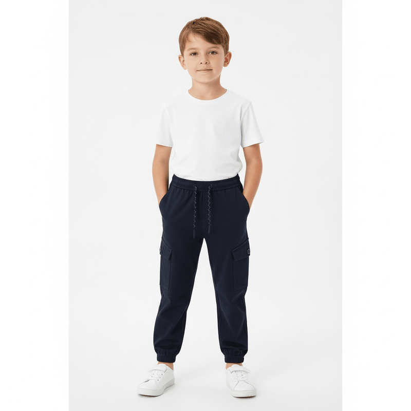 Kid's Comfort Stretch Twill Mid - Rise Jogger Pants 4 Y - Shop Giordano