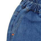 Giordano Kid's' Comfy Cotton Denim Jeans | Relaxed Fit, Elastic Waist - Premium Jeans