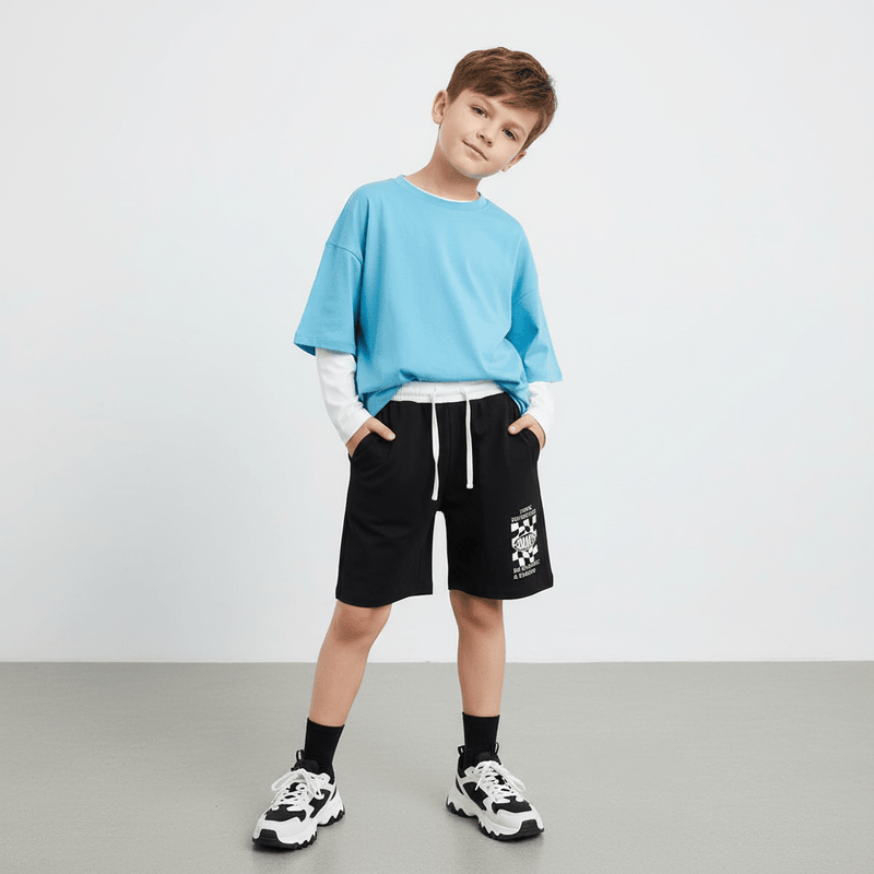 Kids' Cotton Blend Shorts 4 Y - Shop Giordano