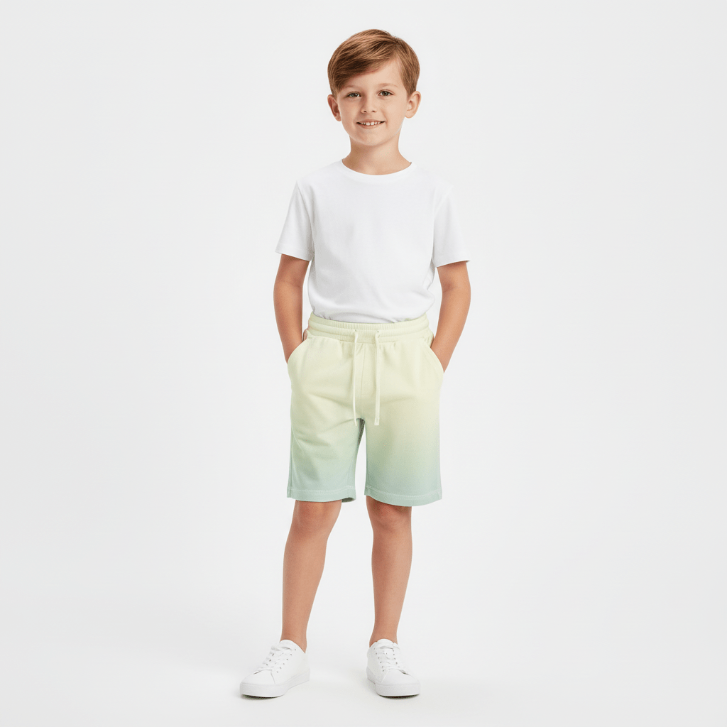 Kids' Cotton French Terry Comfort Fit Shorts 4 Y - Shop Giordano