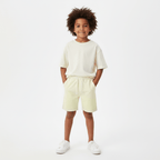 Kids' Cotton French Terry Comfort Fit Shorts 4 Y - Shop Giordano