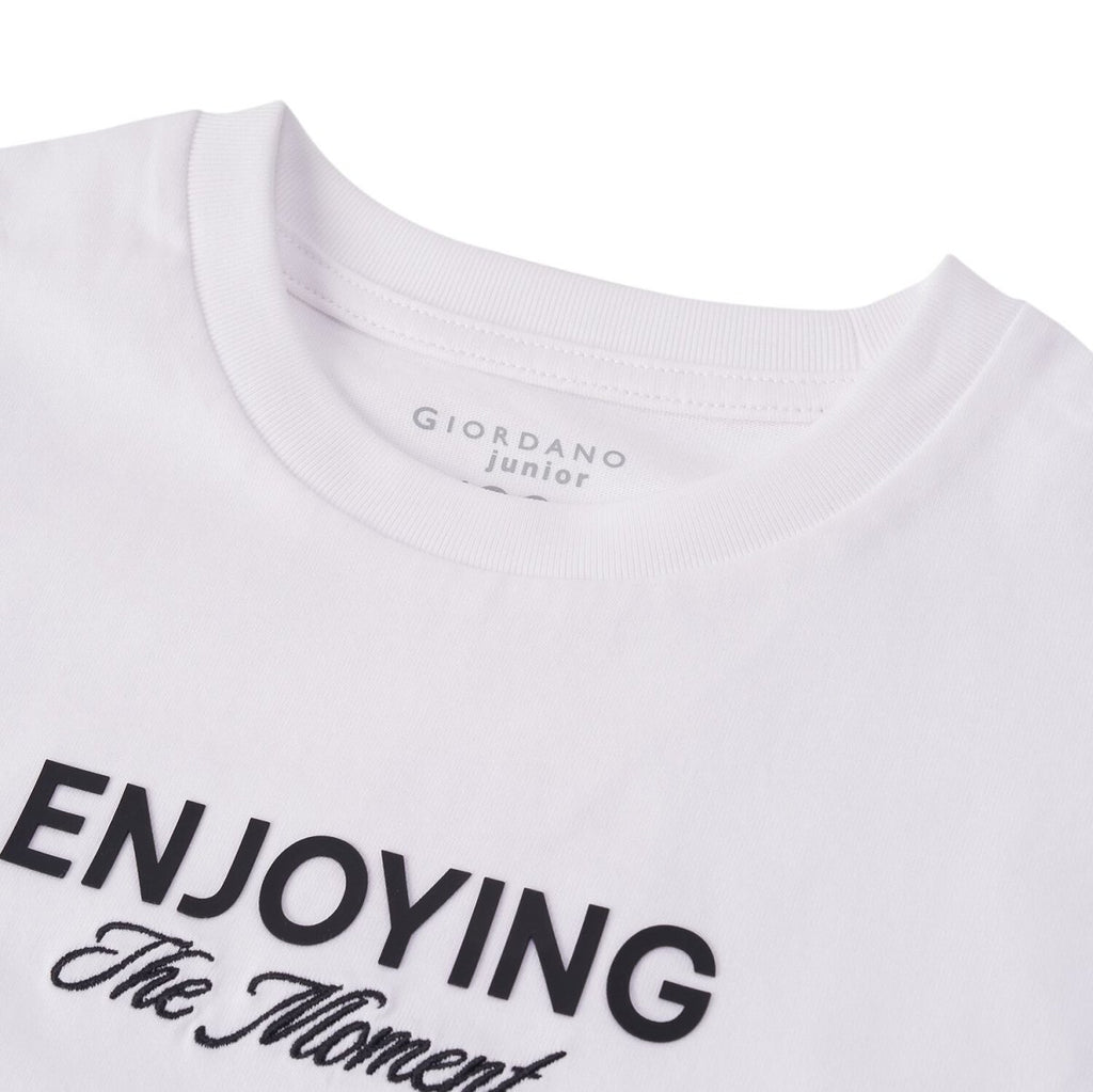 Giordano Kid's' Cotton Jersey Crew Neck Print Tee – City Wander Print - Premium Print Tee