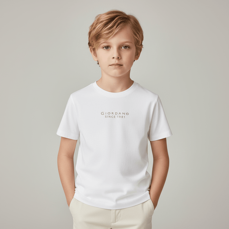 Kid's Cotton Jersey Crew Neck Printed Short Sleeve Tee 4 Y - Shop Giordano