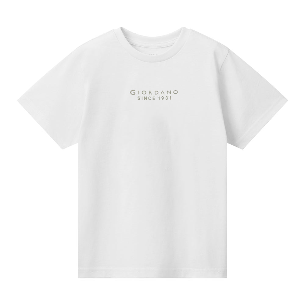 Giordano Kid's Cotton Jersey Crew Neck Printed Short Sleeve Tee - Premium Print Tee