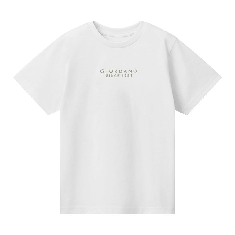 Kid's Cotton Jersey Crew Neck Printed Short Sleeve Tee 4 Y - Shop Giordano