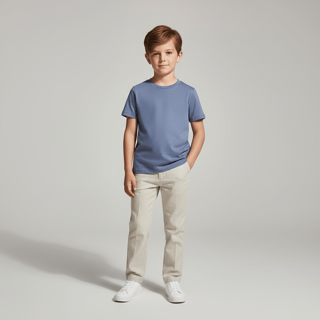 Giordano Kid's Cotton Jersey Crew Neck Printed Short Sleeve Tee - Premium Print Tee