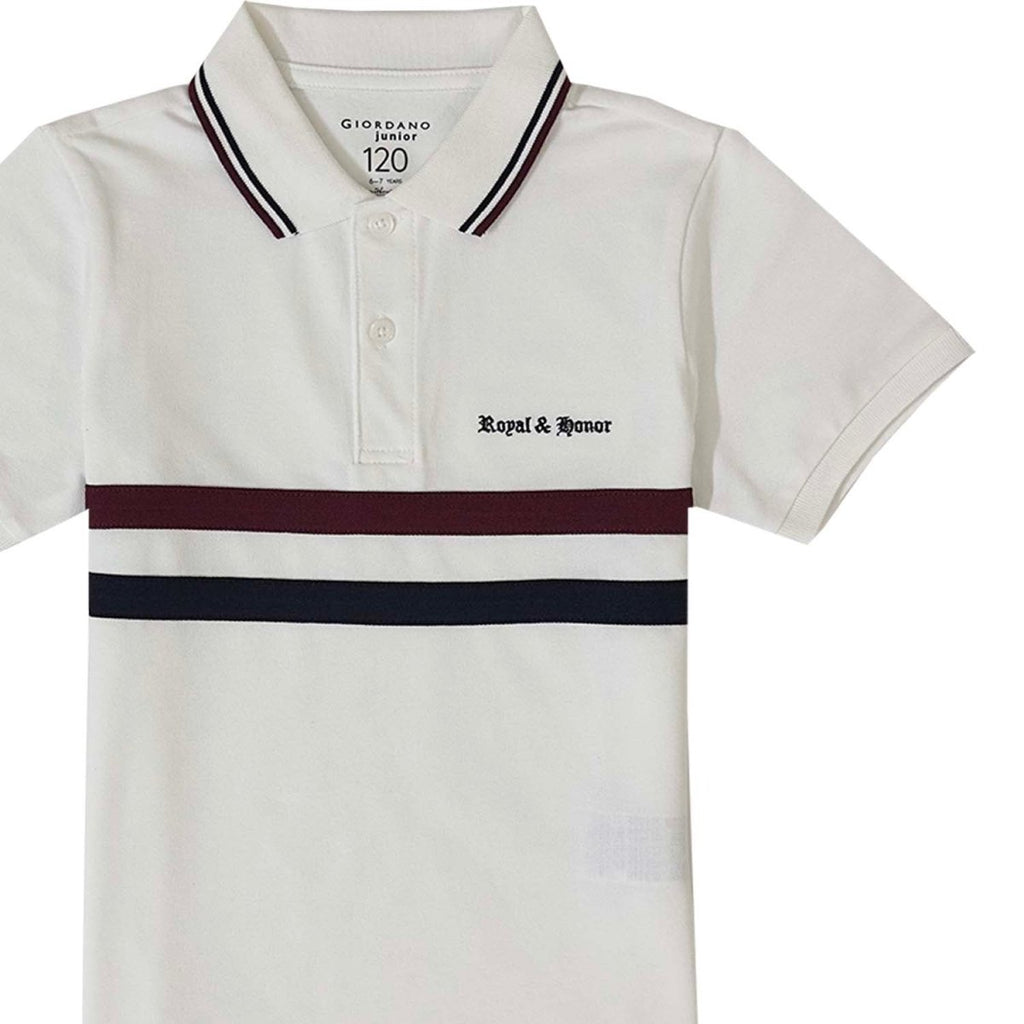 Giordano Kid's' Cotton-Lycra Slim Fit Polo - Premium Polo