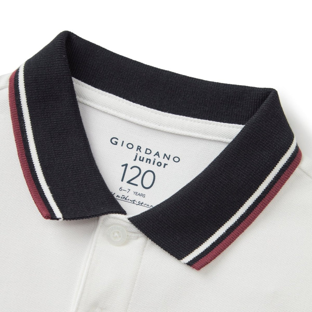 Giordano Kid's' Cotton-Lycra Slim Fit Polo - Premium Polo