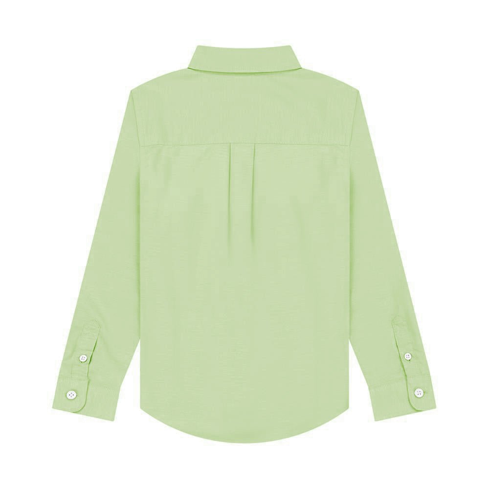 Giordano Kid's Cotton Oxford Long Sleeve Shirt With Embroidery - first_variant_option_2 Premium Shirt for Giordano