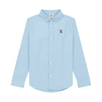 Giordano Kid's Cotton Oxford Long Sleeve Shirt With Embroidery - Premium Shirts