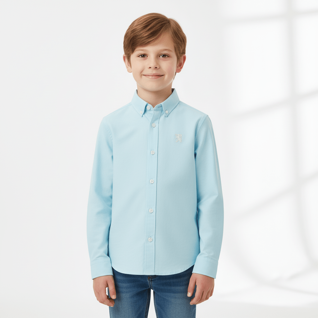 Kids' Cotton Oxford Shirt 4 Y - Shop Giordano