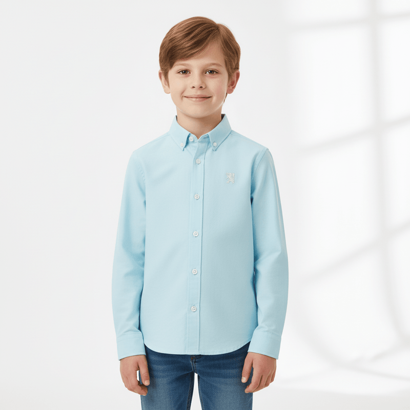 Kids' Cotton Oxford Shirt 4 Y - Shop Giordano