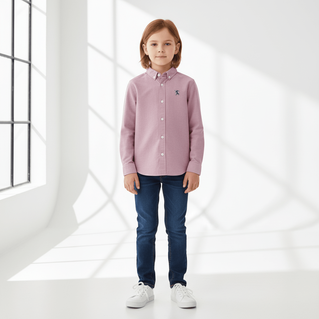 Kids' Cotton Oxford Shirt 4 Y - Shop Giordano