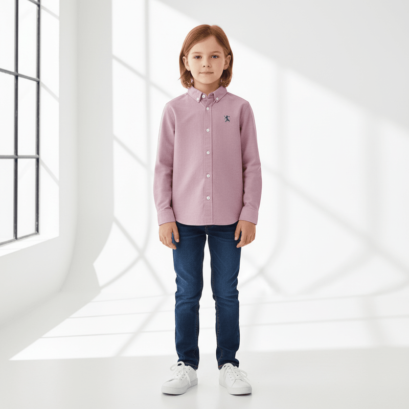 Kids' Cotton Oxford Shirt 4 Y - Shop Giordano