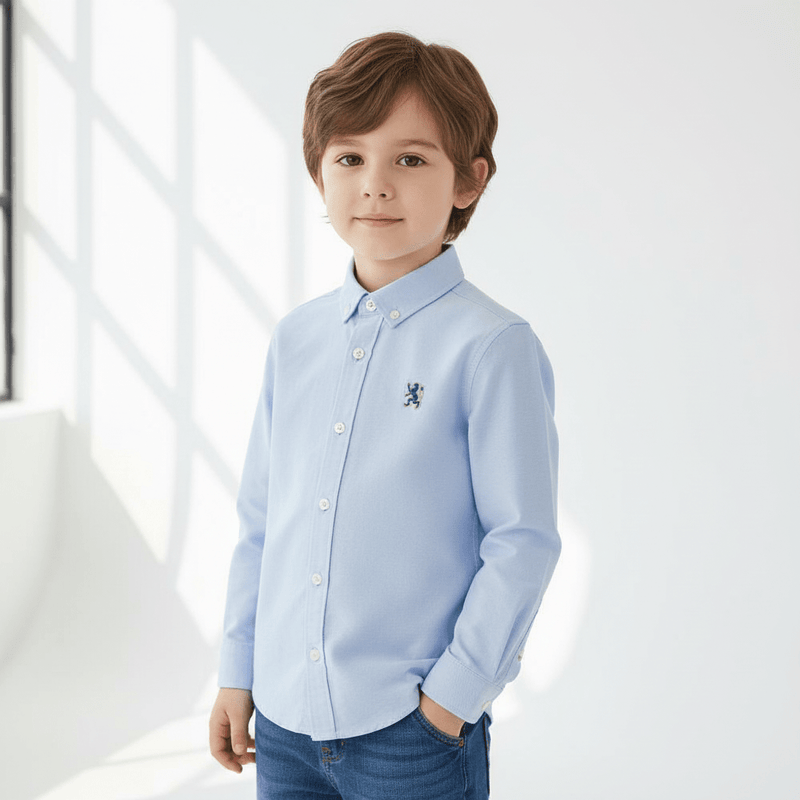 Kids' Cotton Oxford Shirt 4 Y - Shop Giordano