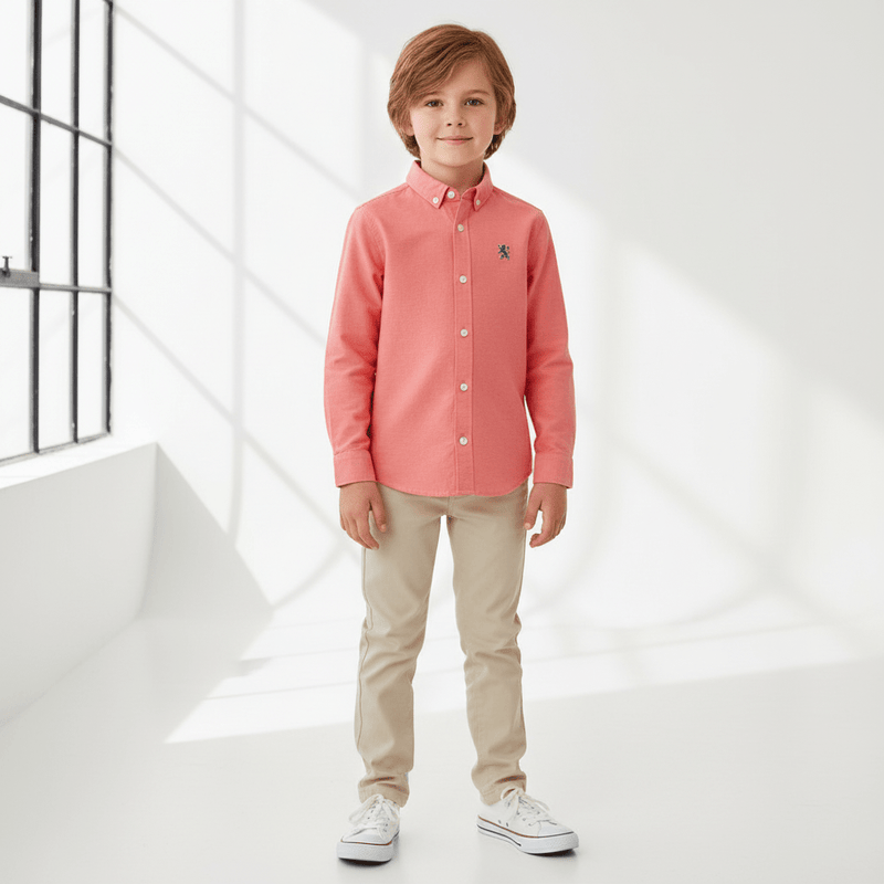 Kids' Cotton Oxford Shirt 4 Y - Shop Giordano