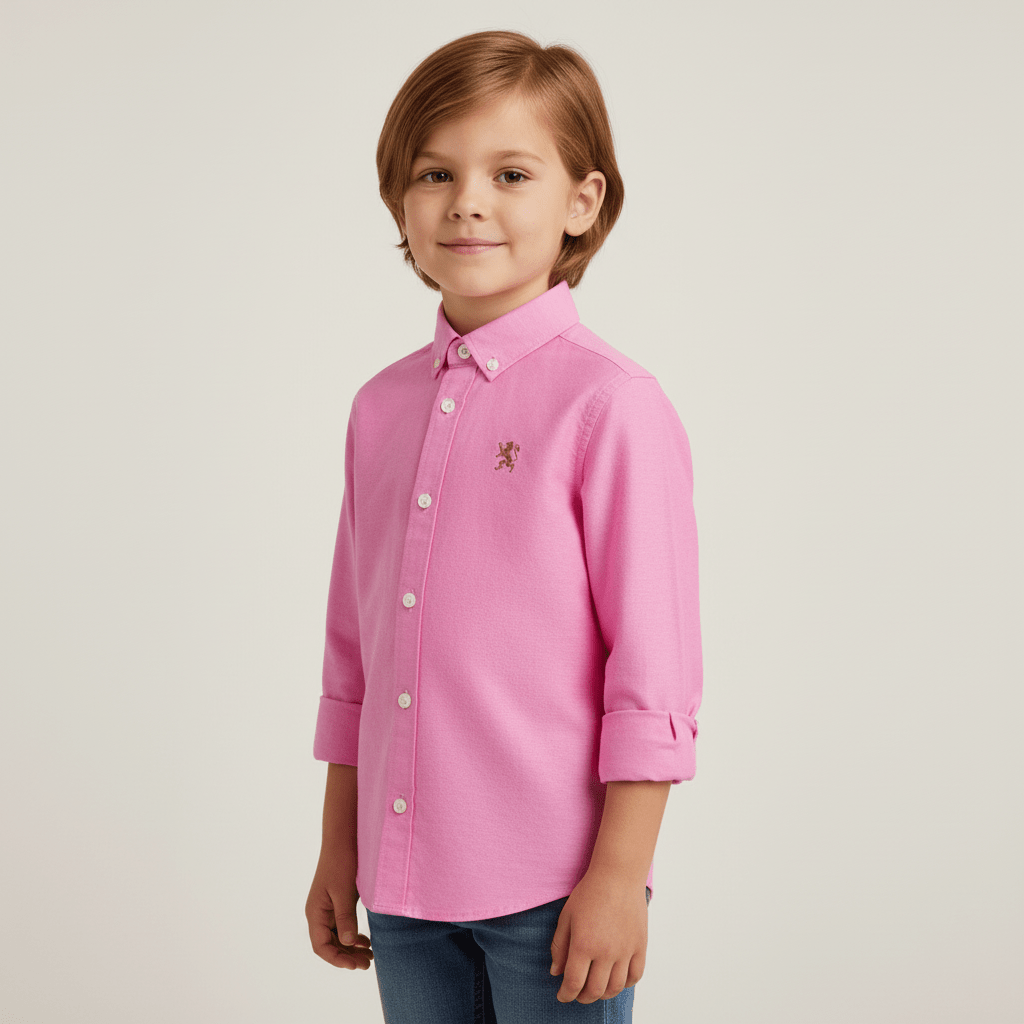 Kids' Cotton Oxford Shirt 4 Y - Shop Giordano