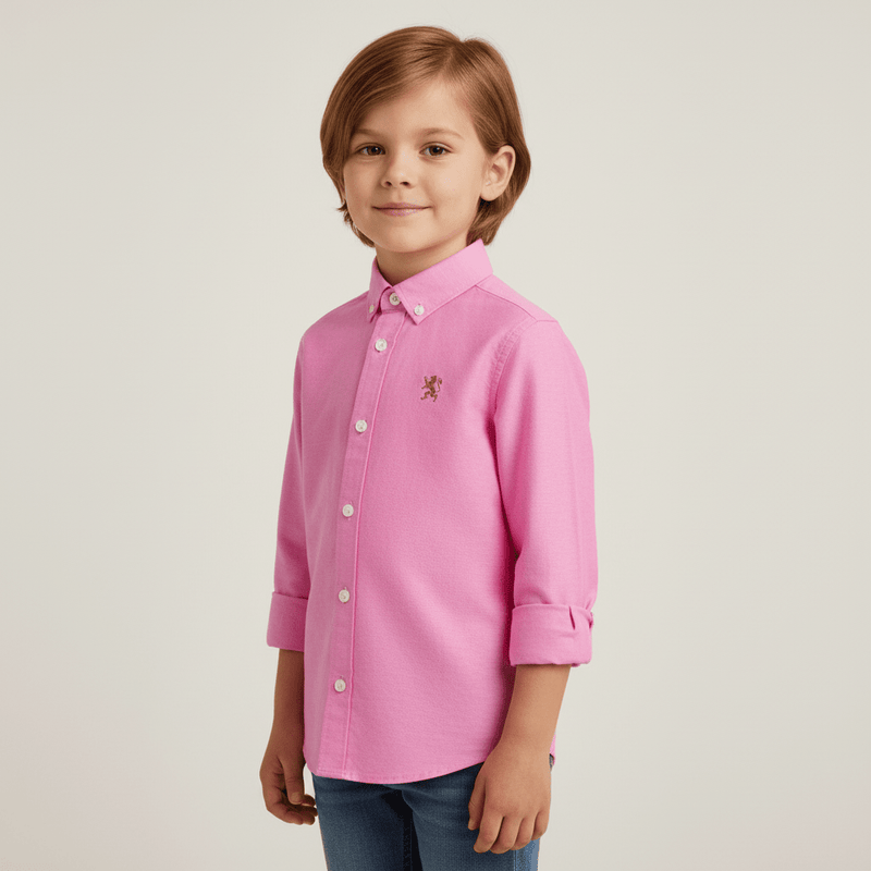 Kids' Cotton Oxford Shirt 4 Y - Shop Giordano