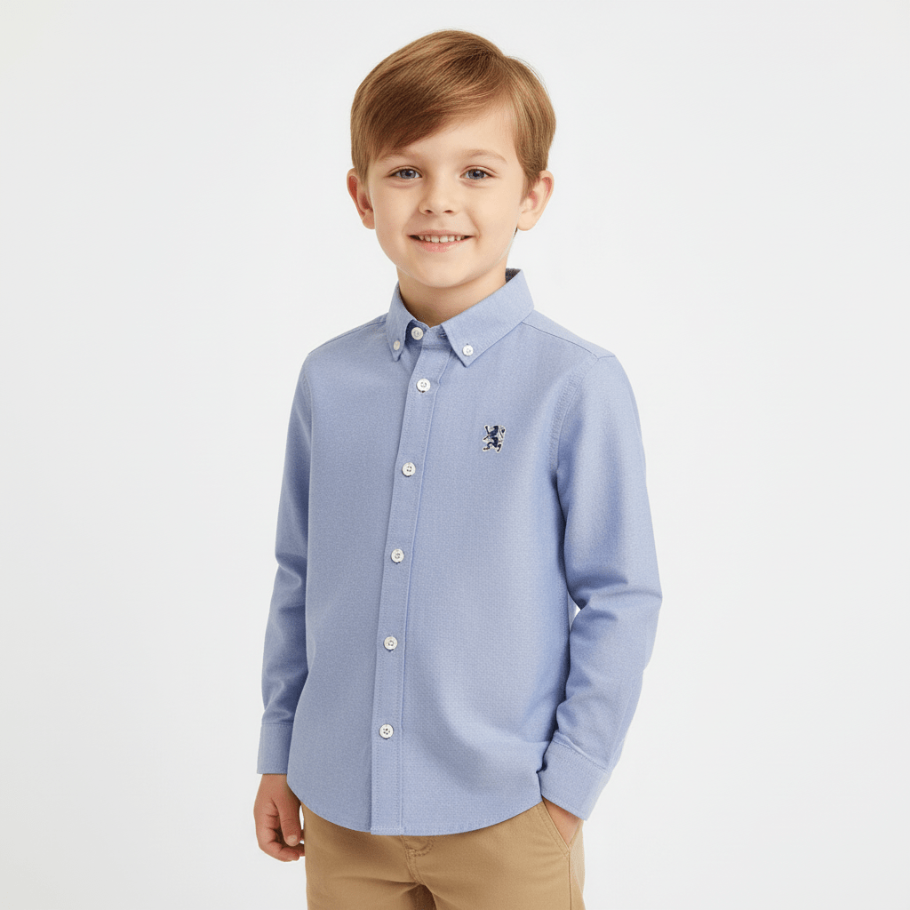 Kids' Cotton Oxford Shirt 4 Y - Shop Giordano