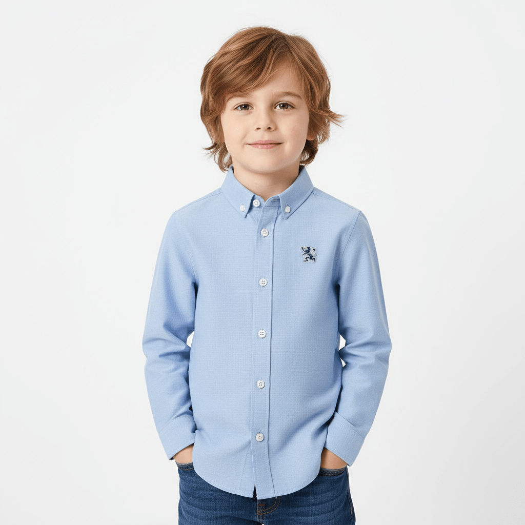 Kids' Cotton Oxford Shirt 4 Y - Shop Giordano