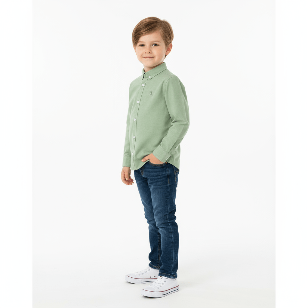 Kids' Cotton Oxford Shirt 4 Y - Shop Giordano