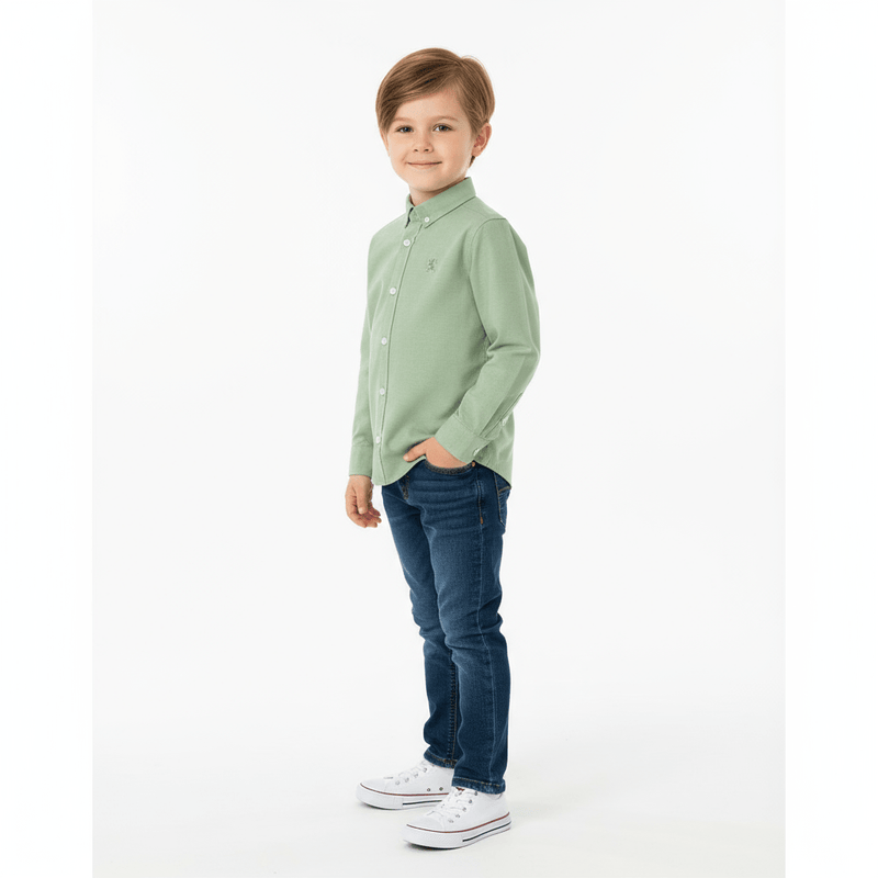 Kids' Cotton Oxford Shirt 4 Y - Shop Giordano