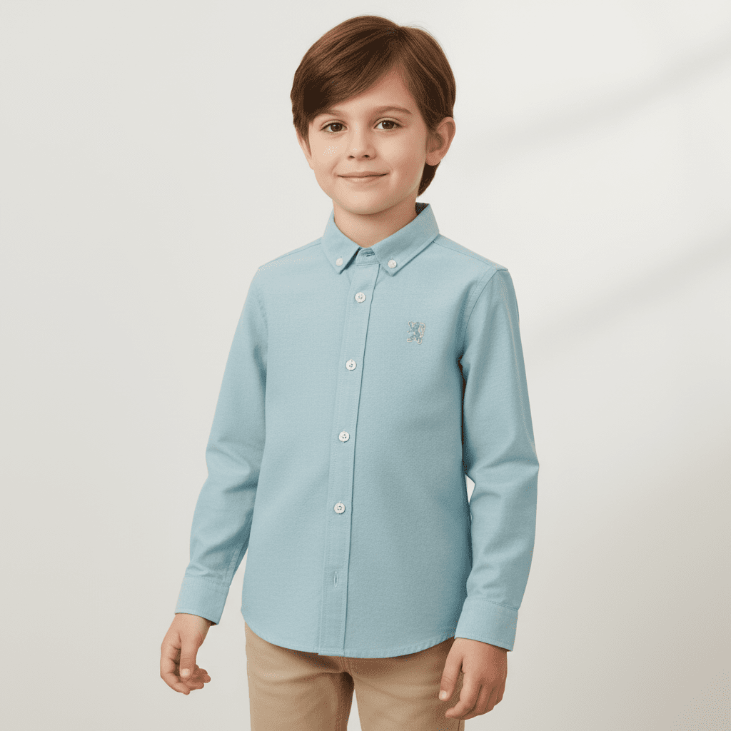 Kids' Cotton Oxford Shirt 4 Y - Shop Giordano