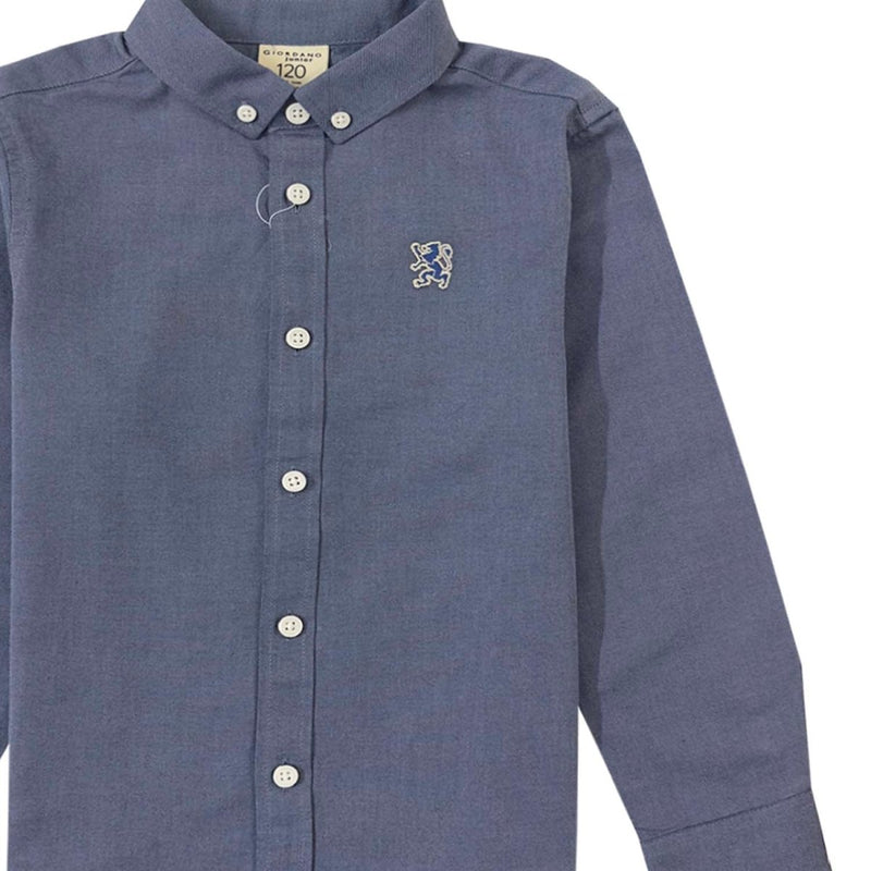 Kids' Cotton Oxford Shirt 4 Y - Shop Giordano