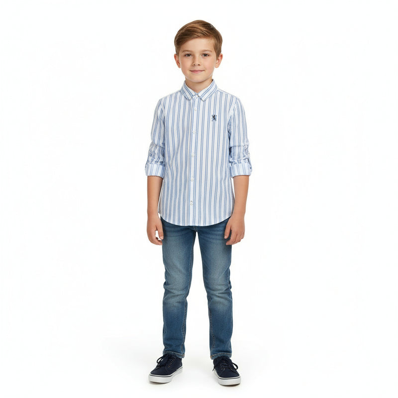 Kids' Cotton Oxford Shirt 4 Y - Shop Giordano