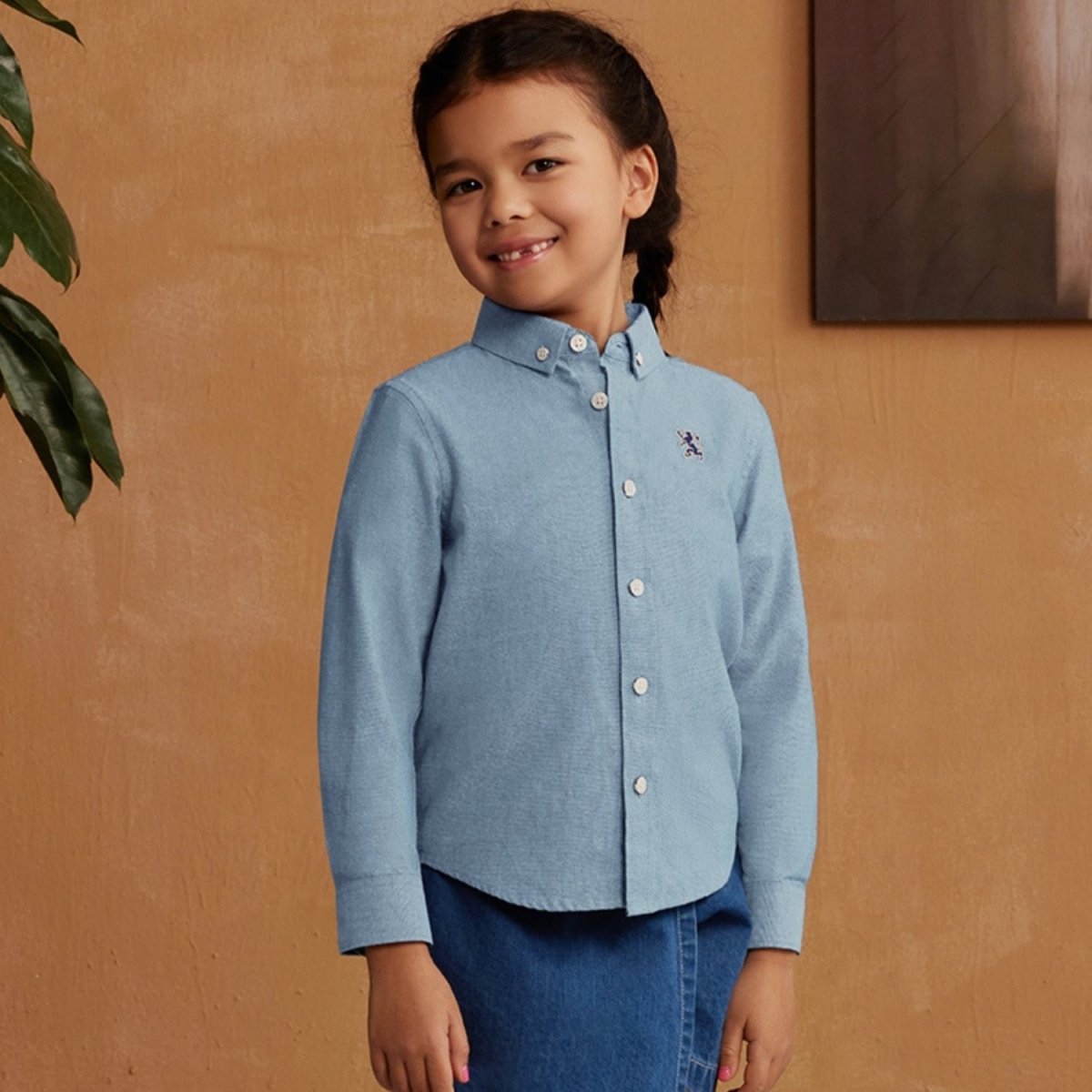 Kids' Cotton Oxford Shirt 100 - Shop Giordano