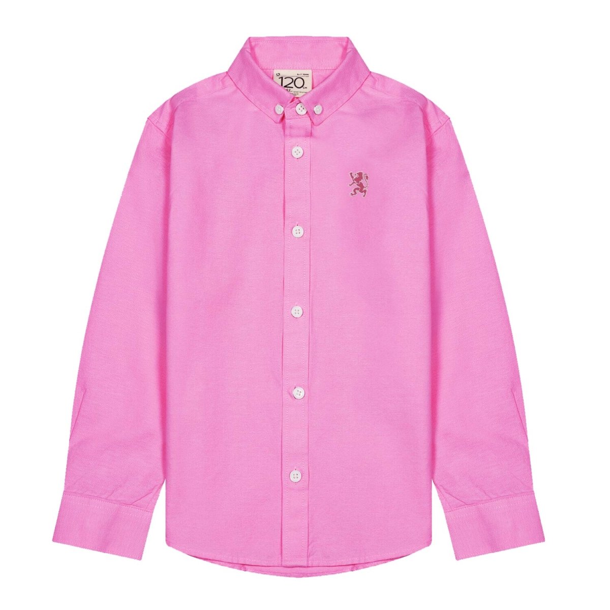 Kids' Cotton Oxford Shirt: Full Button, Embroidered & Garment Washed - Giordano