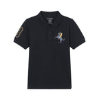 Giordano Kid's Cotton Polo With Napoleon Embroidery - first_variant_option_2 Premium Polo for Giordano