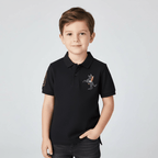 Giordano Kid's Cotton Polo With Napoleon Embroidery - first_variant_option_2 Premium Polo for Giordano