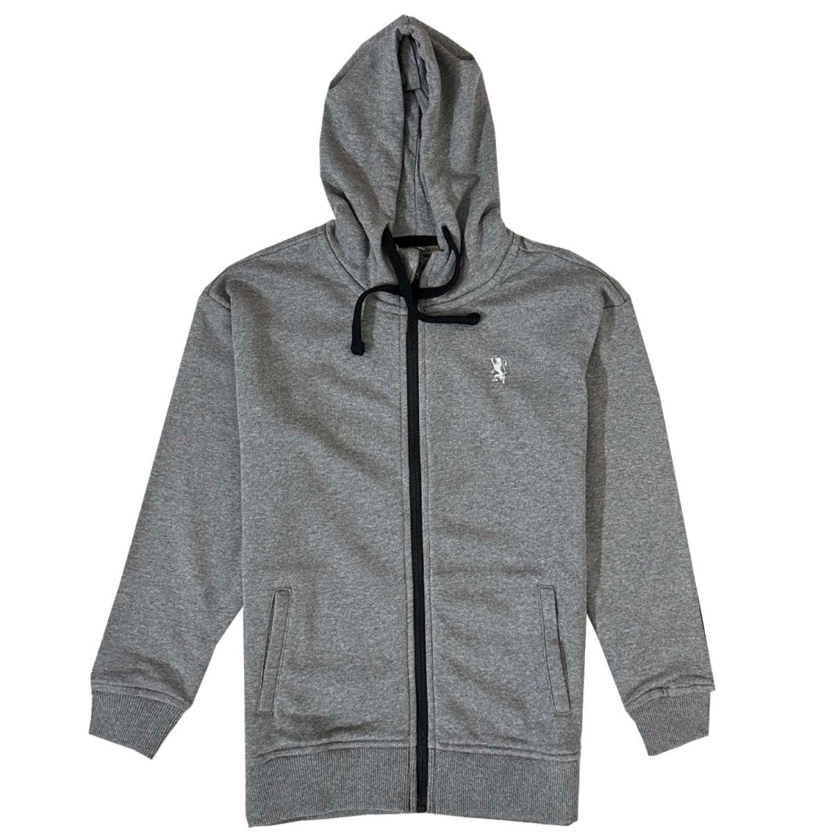 Giordano Kids Cotton Polyester French Terry Jacket Hoodie With Lion Embroidery - Premium Hoodie