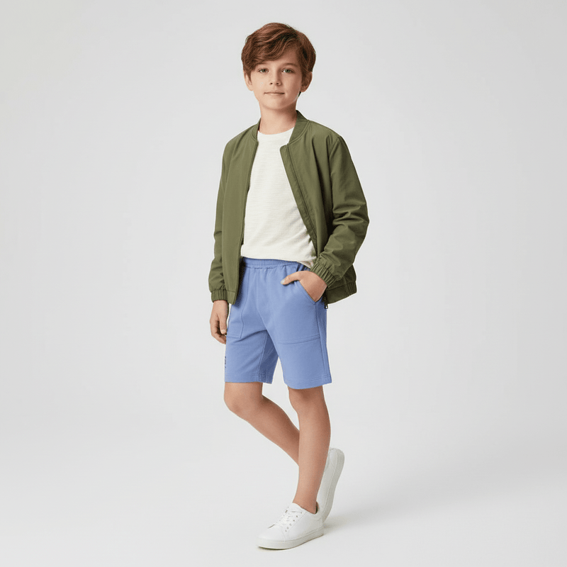 Kids Cotton Spandex French Terry Comfort Shorts 100 - Shop Giordano