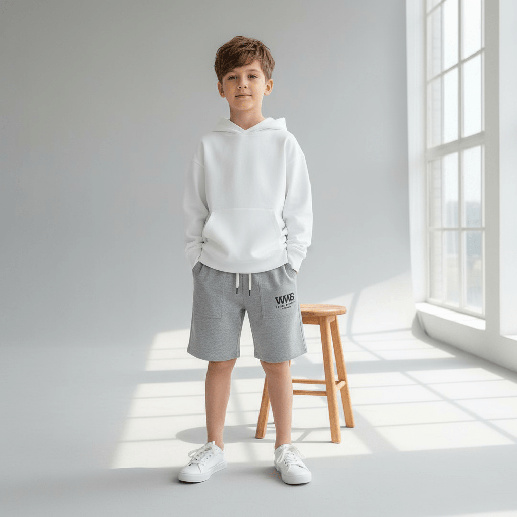 Kids Cotton Spandex French Terry Comfort Shorts 100 - Shop Giordano