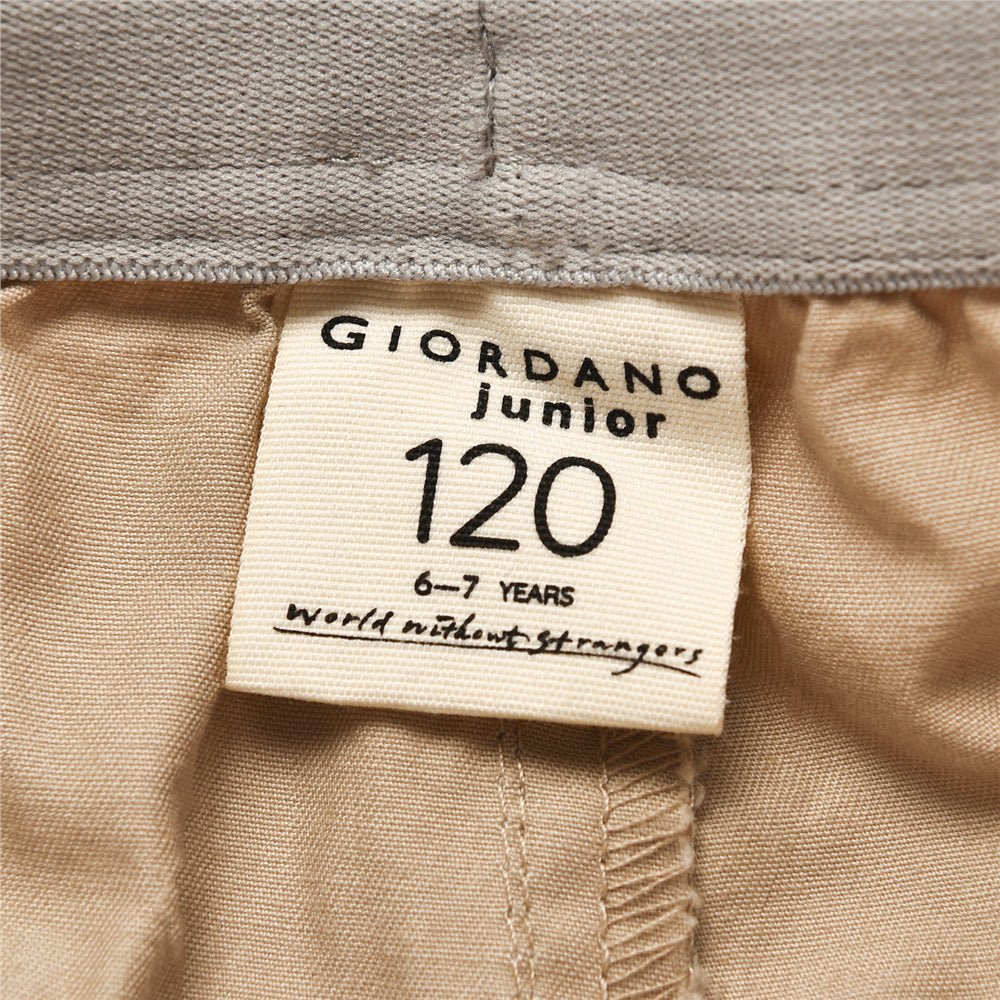 Kids’ Cotton Twill Drawstring Shorts With Elastic Waist 4 Y - Shop Giordano
