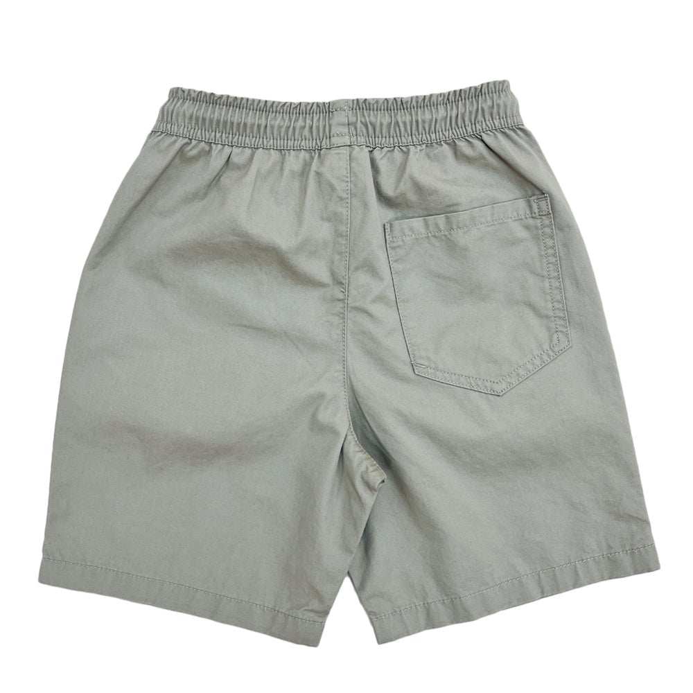 Kids Cotton Twill Tapered Elastic Waist Shorts - Giordano