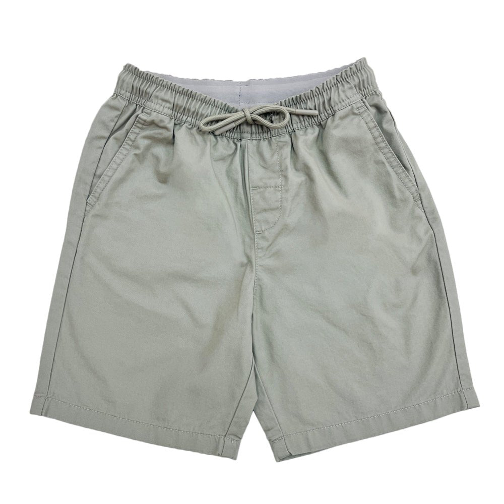 Kids Cotton Twill Tapered Elastic Waist Shorts - Giordano