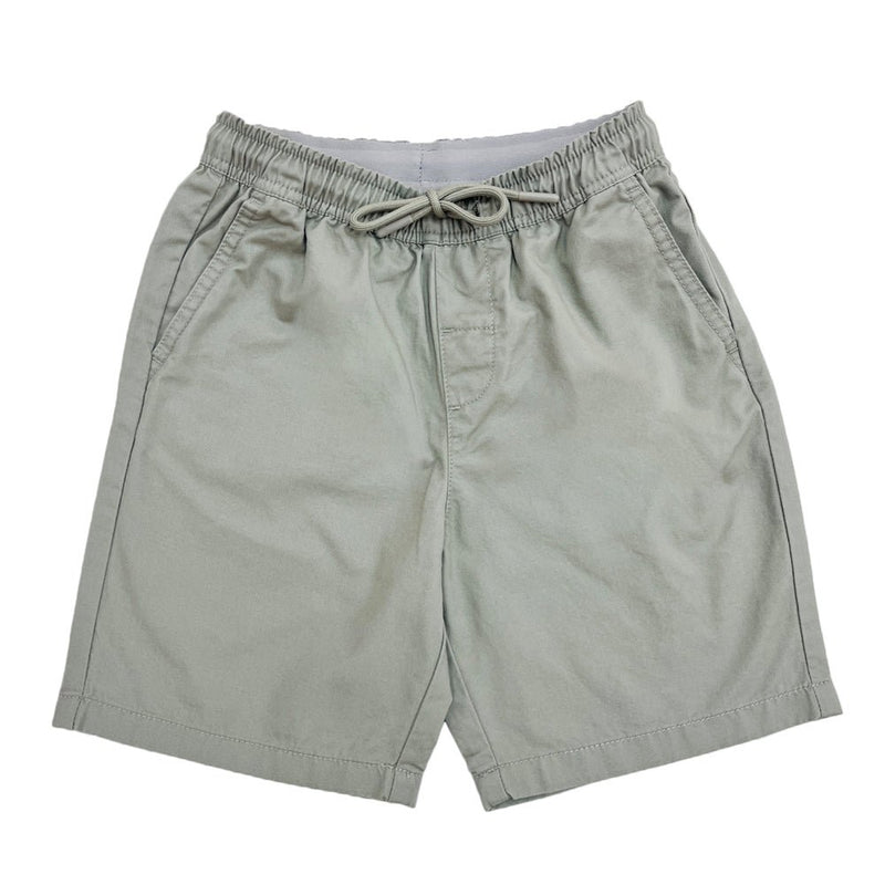 Kids Cotton Twill Tapered Elastic Waist Shorts 4 Y - Shop Giordano