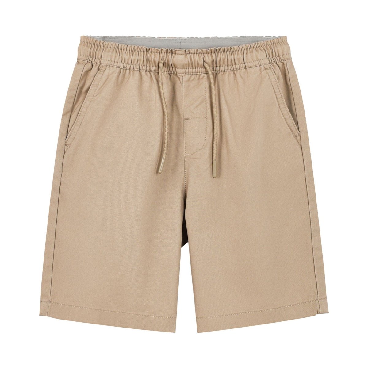 Kids Cotton Twill Tapered Elastic Waist Shorts - Giordano