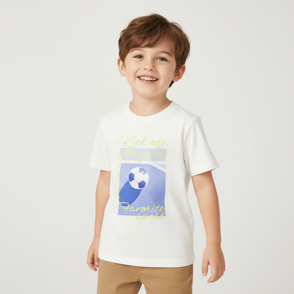 Kids' Crew Neck Print Tee: Regular Fit, Cotton Jersey 4 Y - Shop Giordano