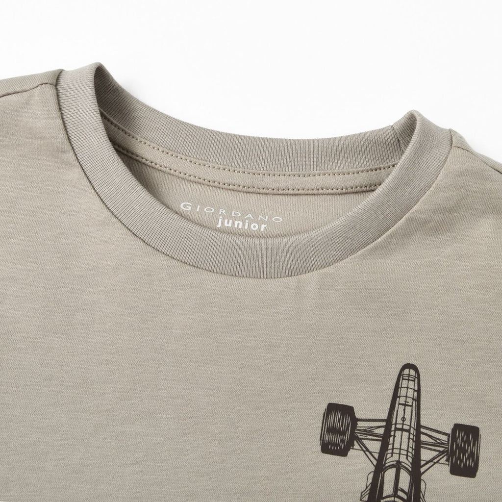 Kids' Crew Neck Print Tee: Regular Fit, Cotton Jersey 4 Y - Shop Giordano