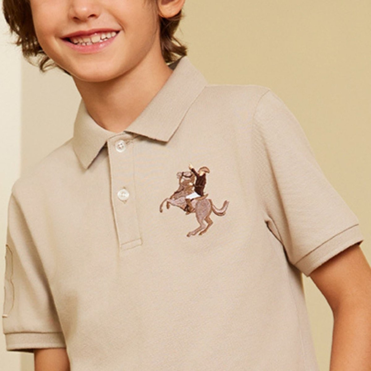 Giordano Kid's' Embroidered Napoleon Polo - Premium Polo